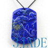 Lapis Lazuli  Tiger Pendant Necklace