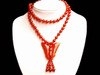 Carnelian / Red Agate Carved Butterfly Necklace