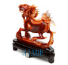 Red Agate Qilin Sculpture