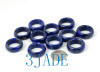 20mm Natural Lapis Lazuli Band Ring, US size 10.5