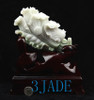 A Grade Jadeite Jade Cabbage Statue Chinese Feng Shui BaiCai Bok Choy Carving