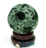 6 1/4" Hand Carved 8 layers Green Jade/Stone Magic Puzzle Ball Sphere