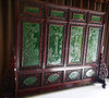 3.30m*2.26m Spinach Jade Rosewood Chinese Screen: Four Great Beauties 手工雕刻碧玉屏风四大美女