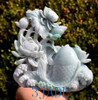 A grade jadeite jade lotus and jade sculpture