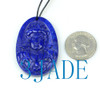 Lapis Lazuli  Guan Yin Pendant