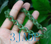 carved jade link chain bracelet