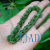 hand carved green jade link loop chain