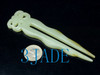 two prong jade hairpin