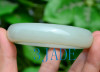 large size white jade bangle