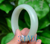 creamy white jade bangle