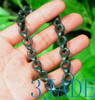 handmade jade stone link chain bracelet