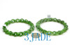 hand carved green jade link chain bracelet