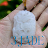 white Hetian nephrite jade dragon pendant