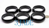 wide flat cut black onyx bangle