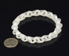 white hetian jade bracelet indoor lighting photo C004518A