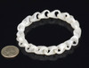 white jade link chain bracelet indoor lighting C004518B