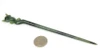 fox carved jade hair stick green nephrite