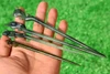 natural green jade hair sticks natural light