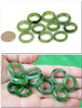 Authentic nephrite jade rings SKU F012055D structurally sound with natural inclusions