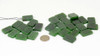 Two groups of natural Canadian Nephrite Jade blank pendants Wu Shi Pai style under studio lighting.