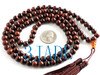 Red tiger's eye prayer beads mala