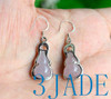 Sterling Silver Lavender Quartz Earrings-F004035
