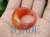 22.4mm Red Carnelian / Agate Ring  US size 13