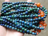 35" Genuine Lapis Lazuli Malachite Prayer Beads Mala-E023004