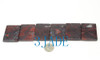 6pcs Chicken-blood Stone / Cinnabar Carp Leaping Over Dragon Gate  Pendants