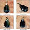 Chatoyant Blue Tiger's Eye Solitaire Pendant