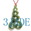 New Zealand Maori Quad Twist Nephrite Jade Pendant