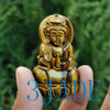 Natural Tiger's Eye Gemstone Kwan Yin / Guanyin Pendant /Amulet / Talisman G011088