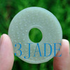 Blessing Natural Hetian Jade Nephrite Bi Pendant