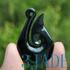 Jade hook pendant