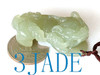 Natural Hetian Nephrite Jade Pixiu Figurine / Pendant / Carving