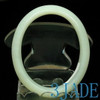 Oval Natural Hetian Nephrite Jade Bangle Bracelet $1000