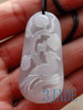 Natural White Hetian Nephrite Jade Bird Pendant / Carving w/ certificate