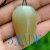 Natural Hetian Nephrite Jade Carving: Fish Pendant, w/ Certificate -G020399