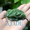 Green Nephrite Jade Five Poisonous Creatures Amulet / Carving w/ certificate