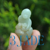 Hand Carved Natural Hetian Nephrite Jade Monkey Pendant,  w/ certificate