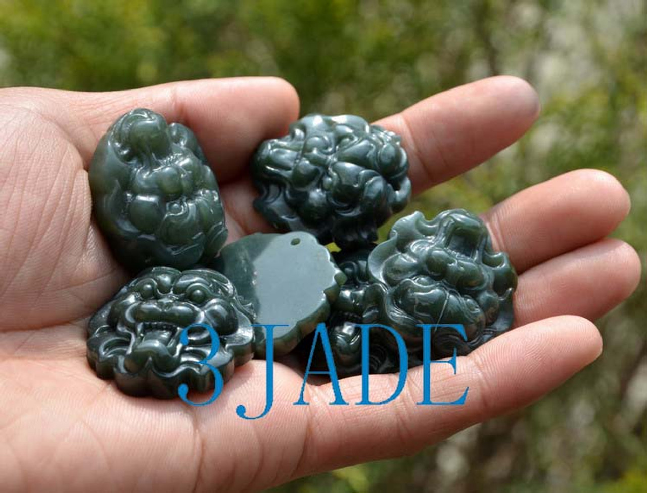  Jade Foo Dog Pendant