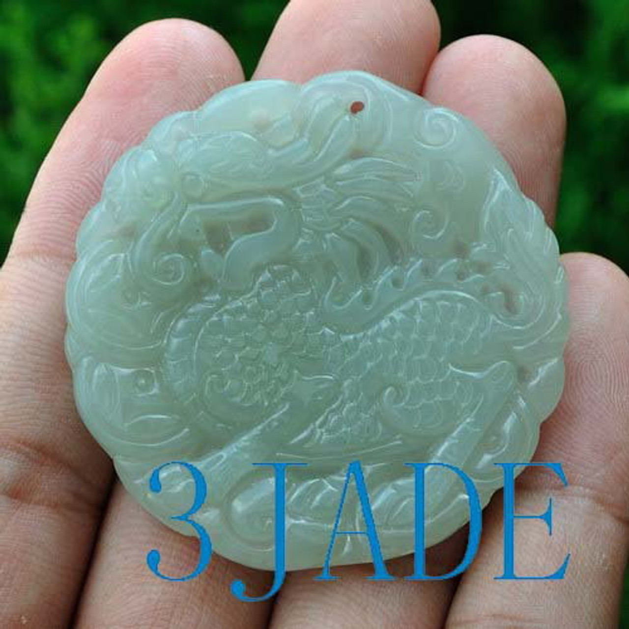 Nephrite Jade Kylin Pendant Necklace