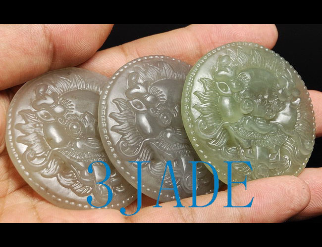Hetian Jade Dragon Pendant