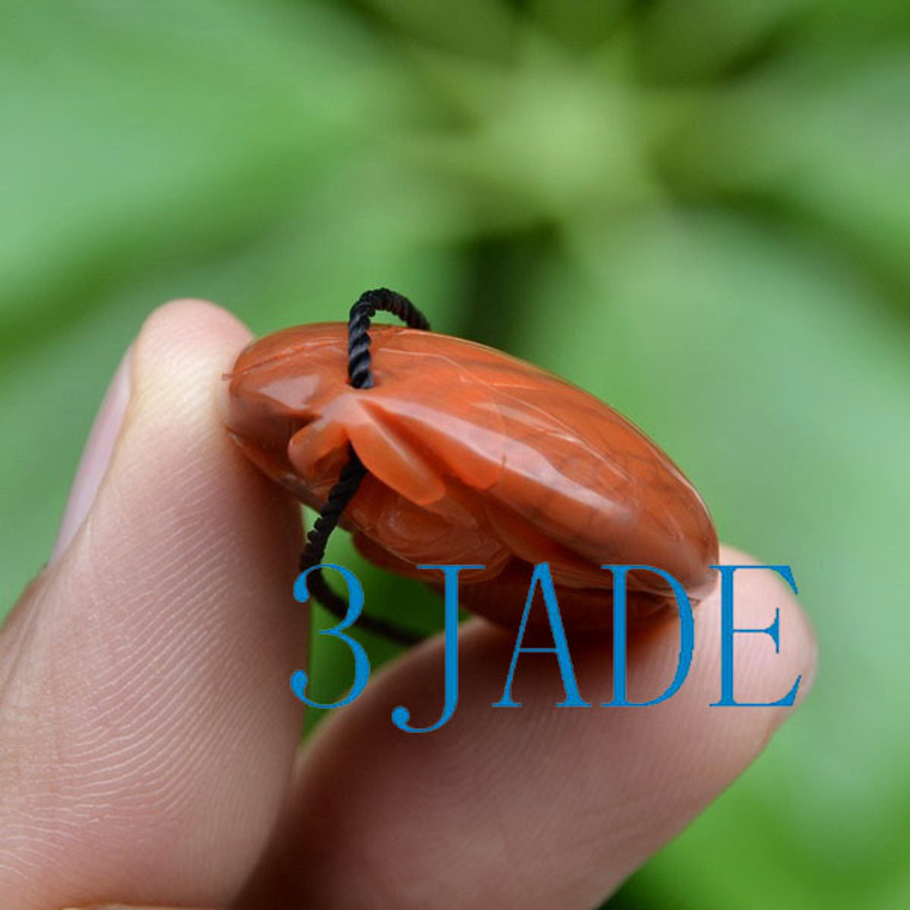 Natural Red Quartz Rock Scorpion Pendant / Carving