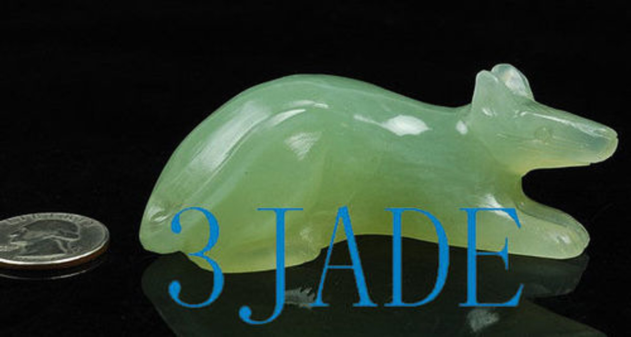 Jade Mouse Figurine