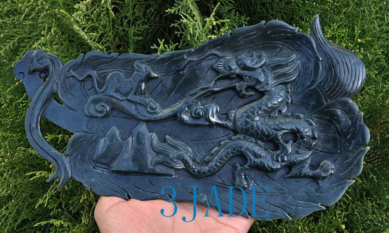 jade fan Carving