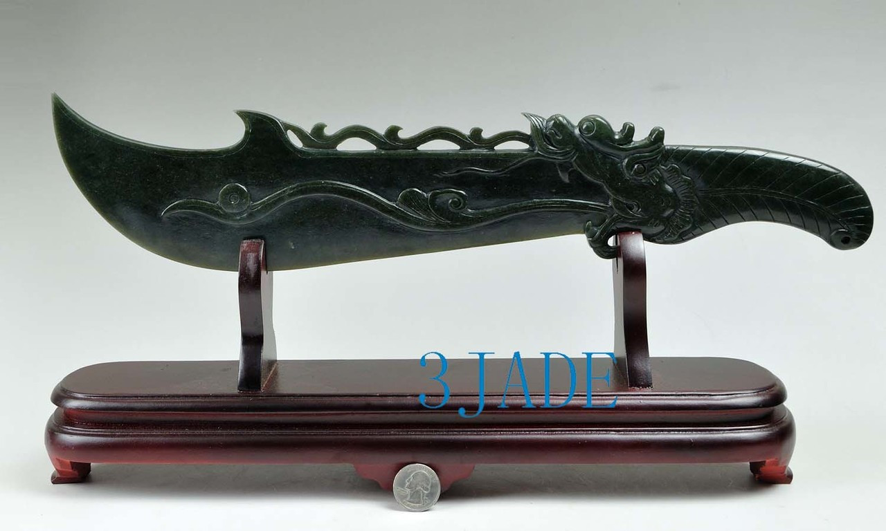 Jade Sword Statue