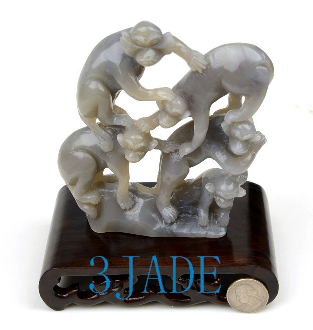 jade monkey sculpture