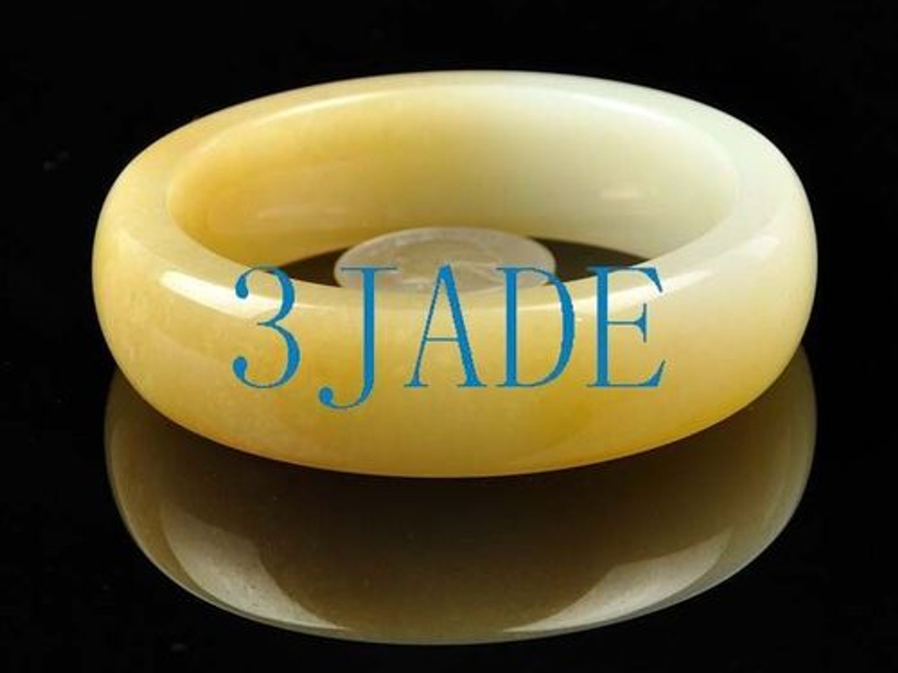 57mm Natural Hetian Nephrite Jade Bangle Bracelet w/ Certificate C004216