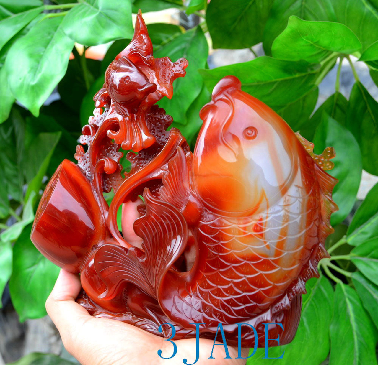 Red Agate Sculpture